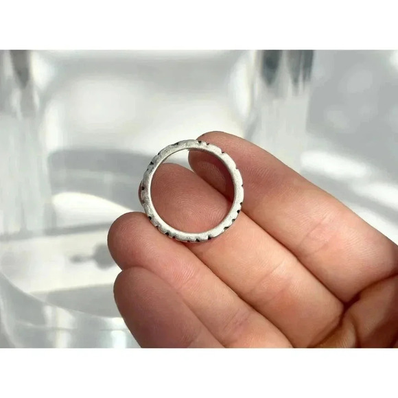 Vintage Sterling Silver Silpada Bali Style Minimalist Modernist Ring - Sz 10.75 - Picture 4 of 7